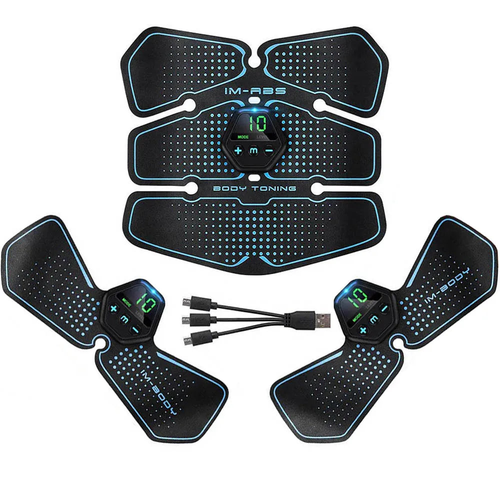 Stylique Glow™ EMS Abs Trainer – Smart Abdominal Muscle Stimulator for Home Fitness & Toning