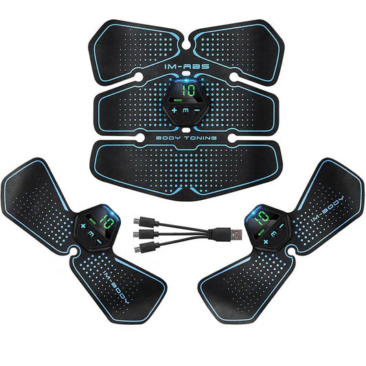 Stylique Glow™ EMS Abs Trainer – Smart Abdominal Muscle Stimulator for Home Fitness & Toning