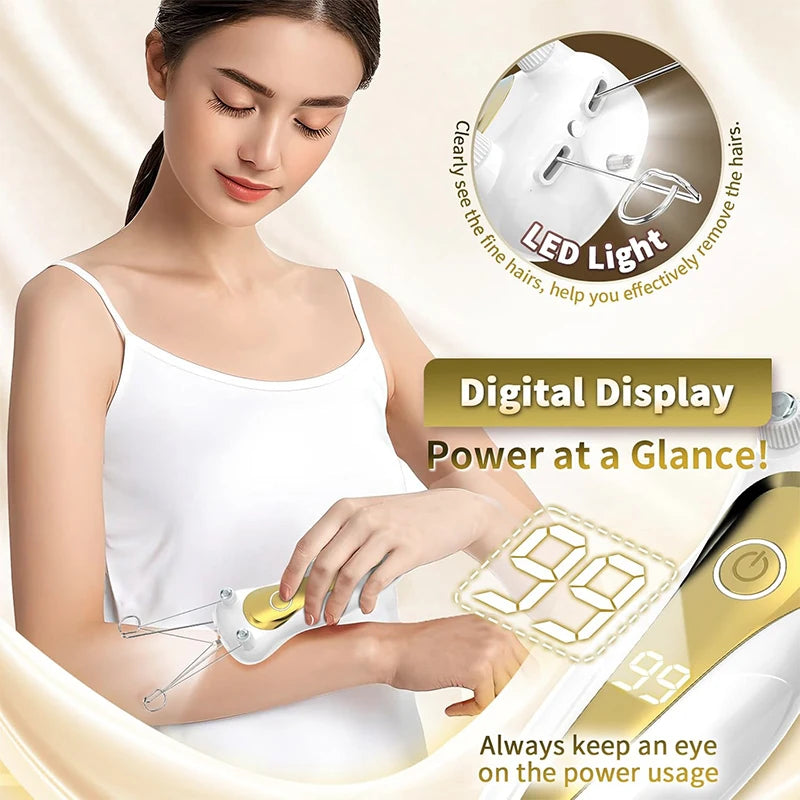 Stylique Glow™ Mini Epilator – Painless, Precise Hair Remover for Face & Body