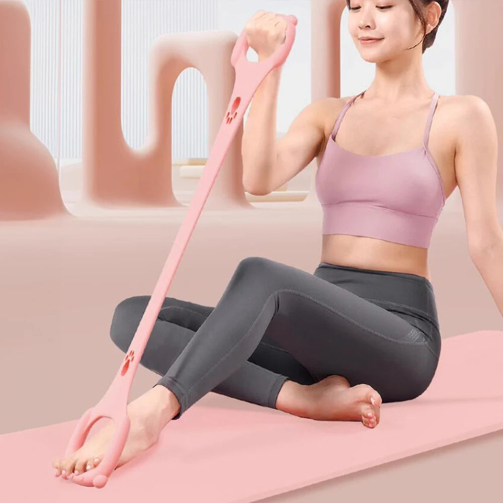 Stylique Glow™ Cat Paw Yoga Resistance Band – Elegant Tension Rope for Stretching, Chest & Shoulder Fitness