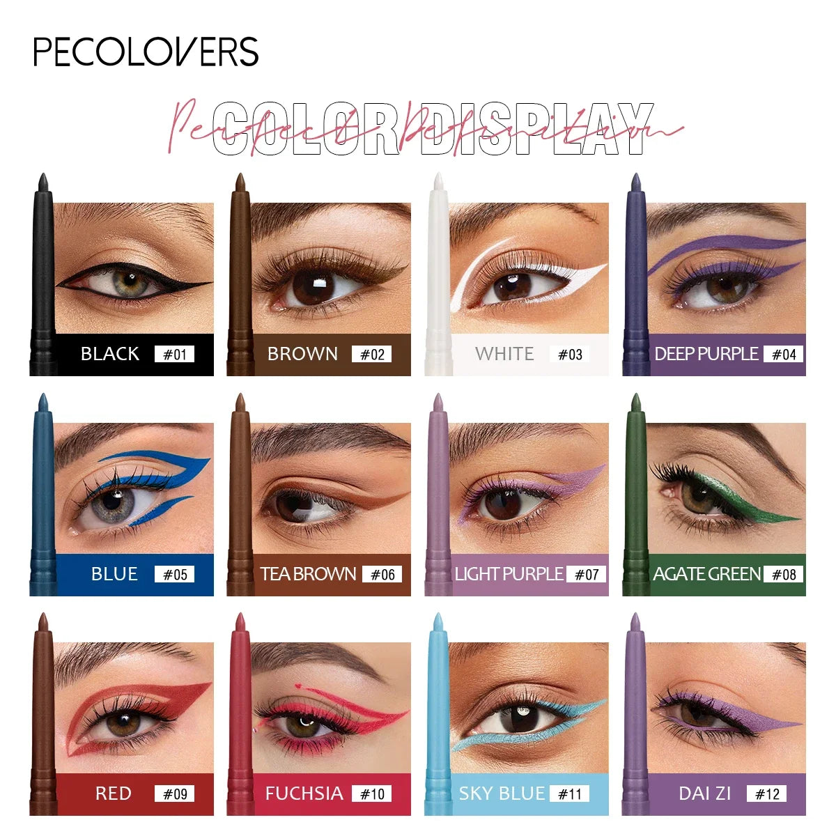 Stylique Glow™ Waterproof Long-Lasting Eyeliner Pencil – Smudge-Proof, Precise, & Gift-Ready