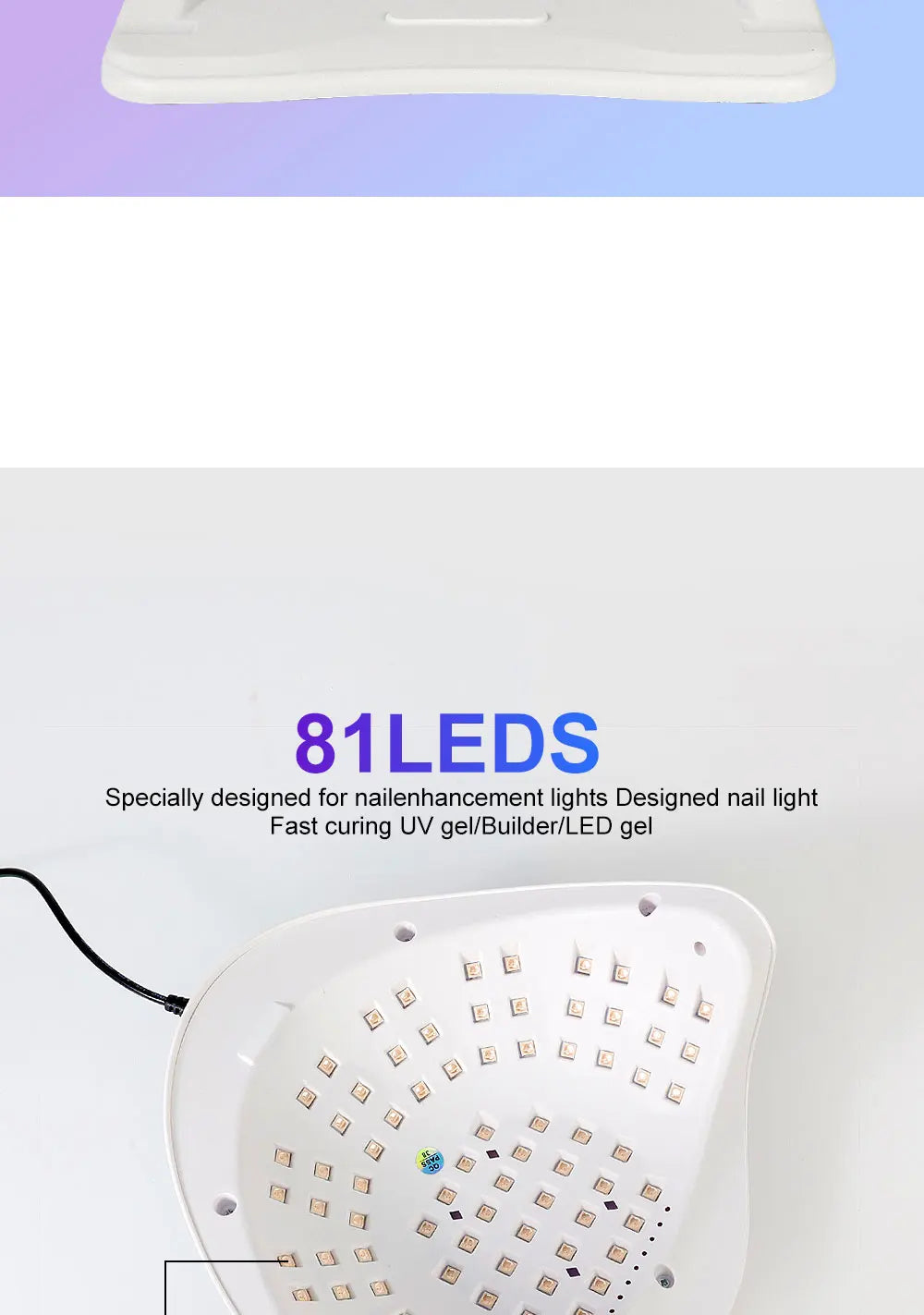 Stylique Glow™ X26Max 81LED UV Nail Lamp – Professional Gel Nail Dryer with Timer & Sensor