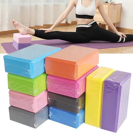 Stylique Glow™ Luxe EVA Yoga Block – Premium Foam Support for Stretching, Balance & Flexibility