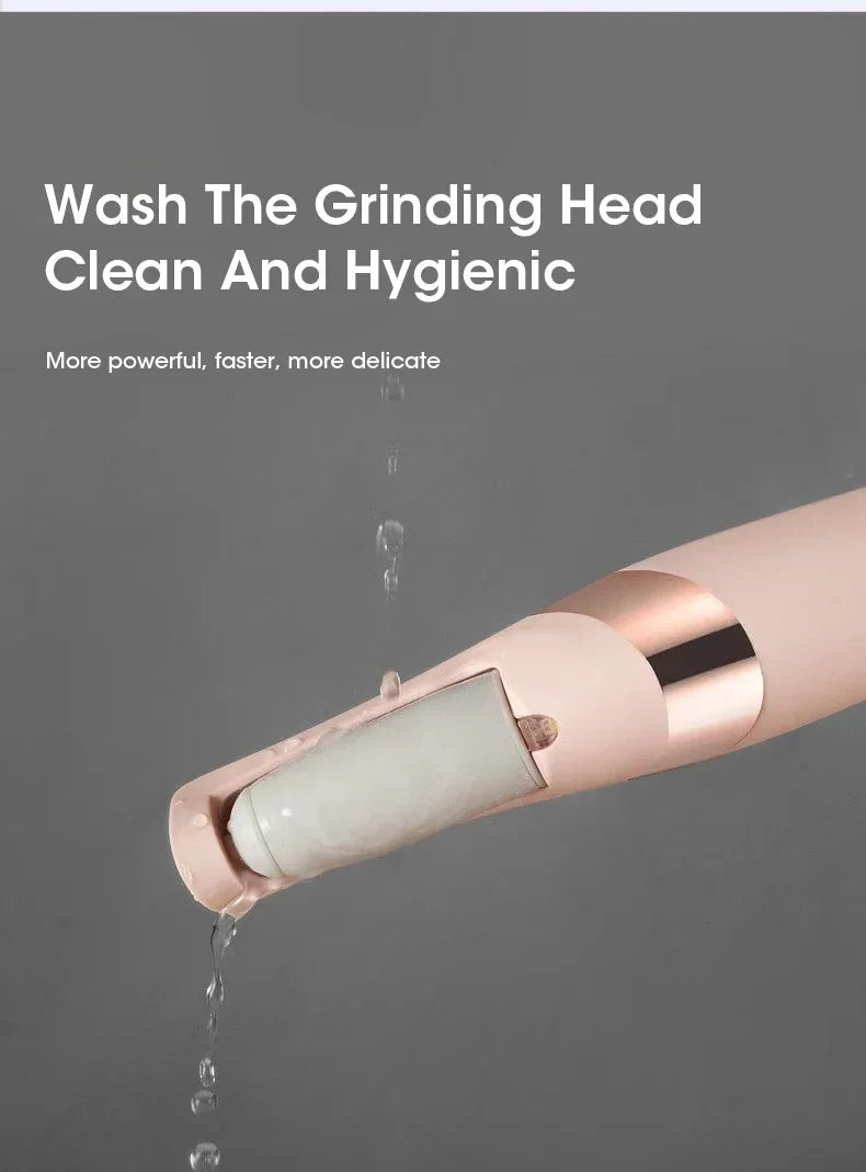 Stylique Glow™ Rechargeable Electric Foot Callus Remover – USB Pedicure Grinder for Smooth Feet