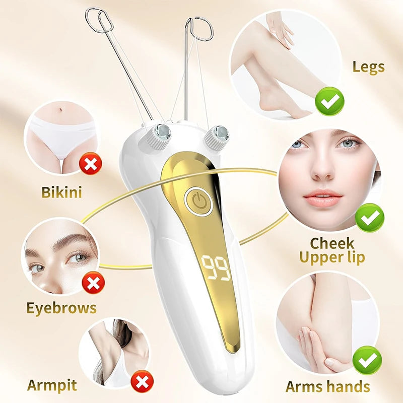 Stylique Glow™ Mini Epilator – Painless, Precise Hair Remover for Face & Body