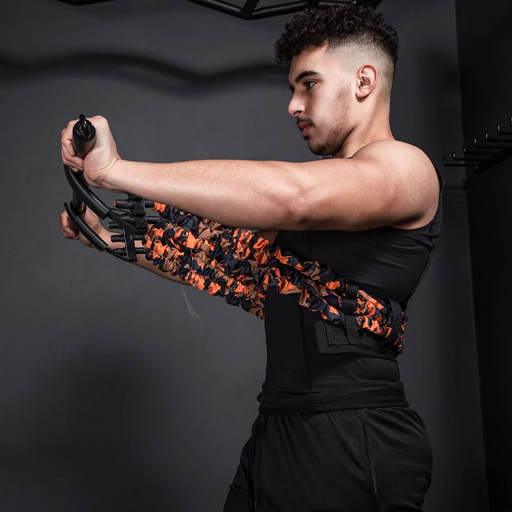 Stylique Glow™ Adjustable Bench Press Resistance Bands – Full Chest, Arm & Core Workout Set for Home Gym