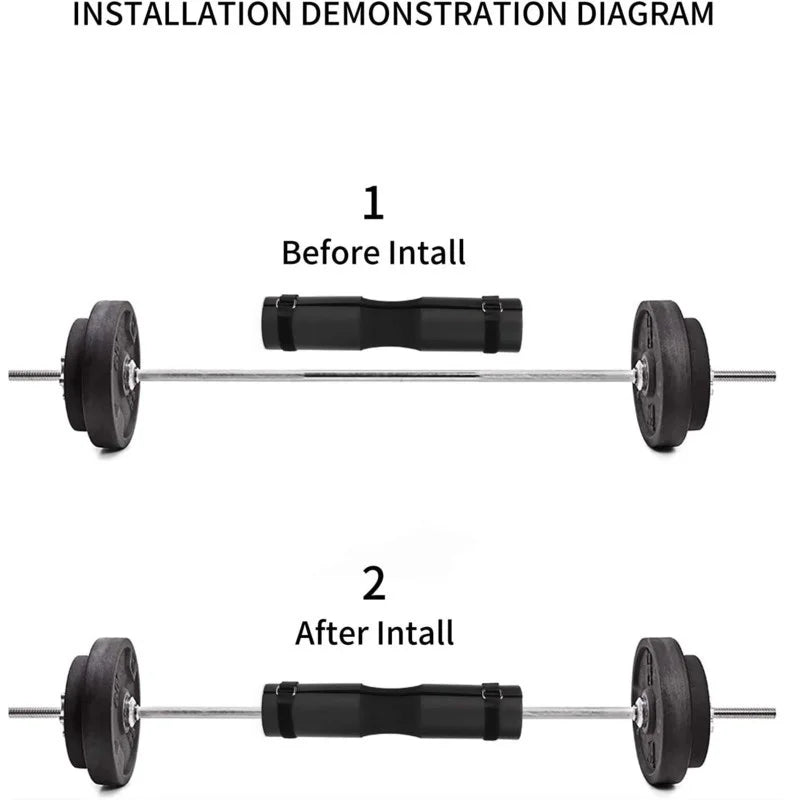 Stylique Glow™ LuxeGuard Barbell Pad – Foam Shoulder Support for Squats & Hip Thrusts