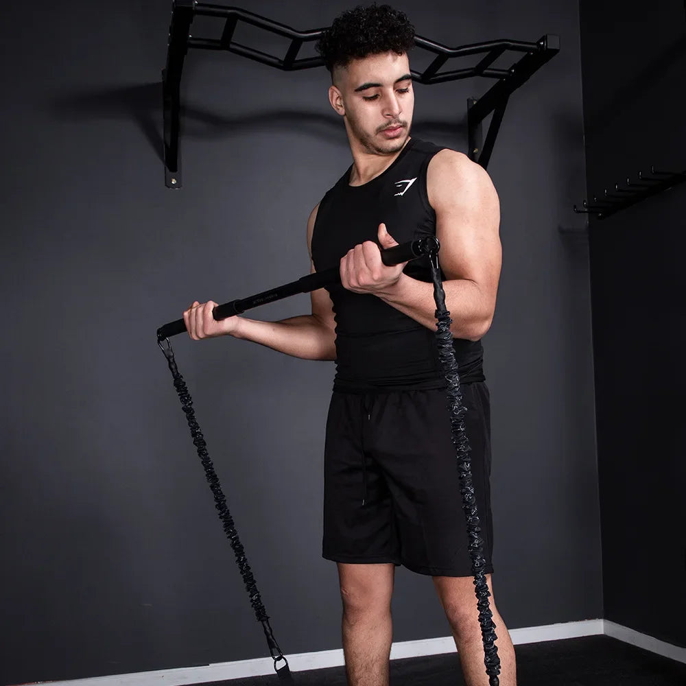 Stylique Glow™ Adjustable Bench Press Resistance Bands – Full Chest, Arm & Core Workout Set for Home Gym