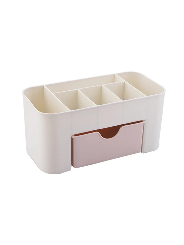 Stylique Glow™ Luxury Multifunctional Nail & Cosmetic Storage Box – Elegant Desktop Organizer