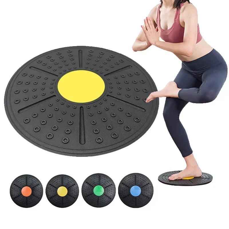 Stylique Glow™ 360° Yoga Balance Swing Board – Waist Rotation & Core Trainer for At-Home Wellness