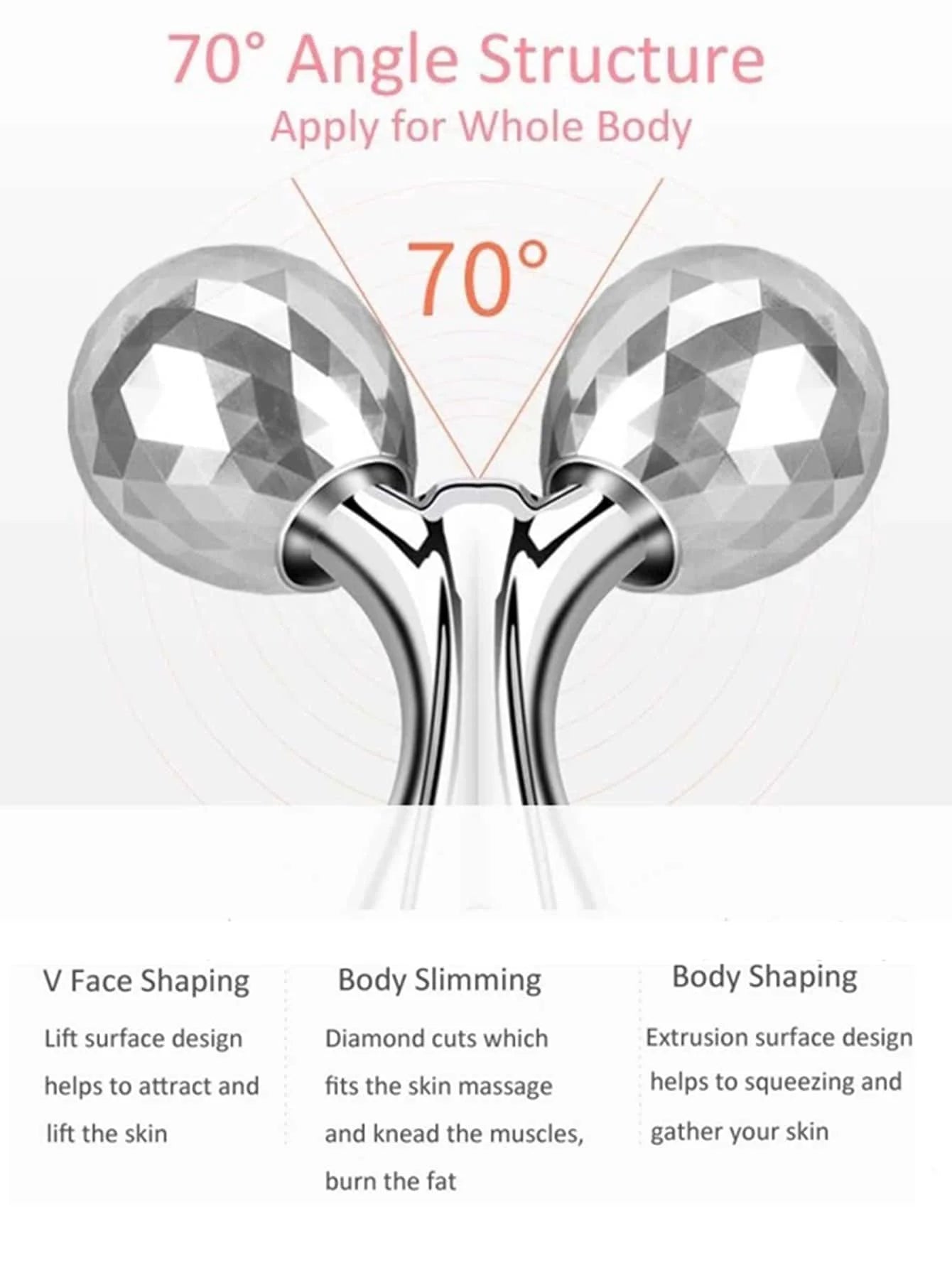 Stylique Glow™ 3D Face & Body Sculpting Roller – Y-Shape Lifting & Wrinkle Smoothing Massager