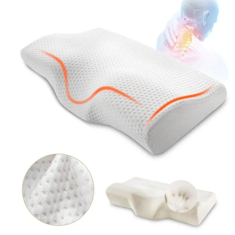Stylique Glow™ Cervical Orthopedic Memory Foam Pillow – Neck Relief & Deep Sleep Support
