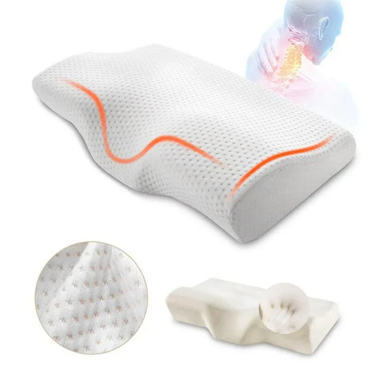 Stylique Glow™ Cervical Orthopedic Memory Foam Pillow – Neck Relief & Deep Sleep Support