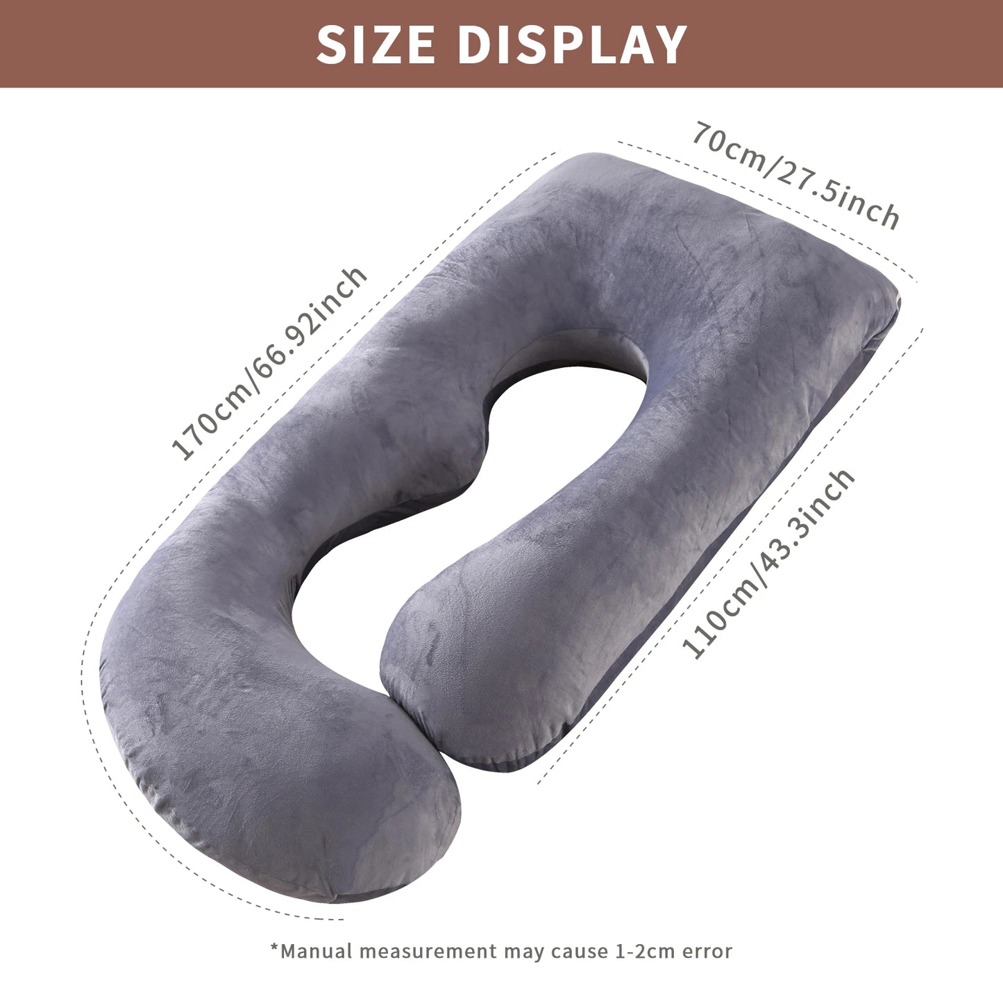 Stylique Glow™ G-Shaped Maternity Pillow – Full Body Pregnancy & Sleep Support Cushion