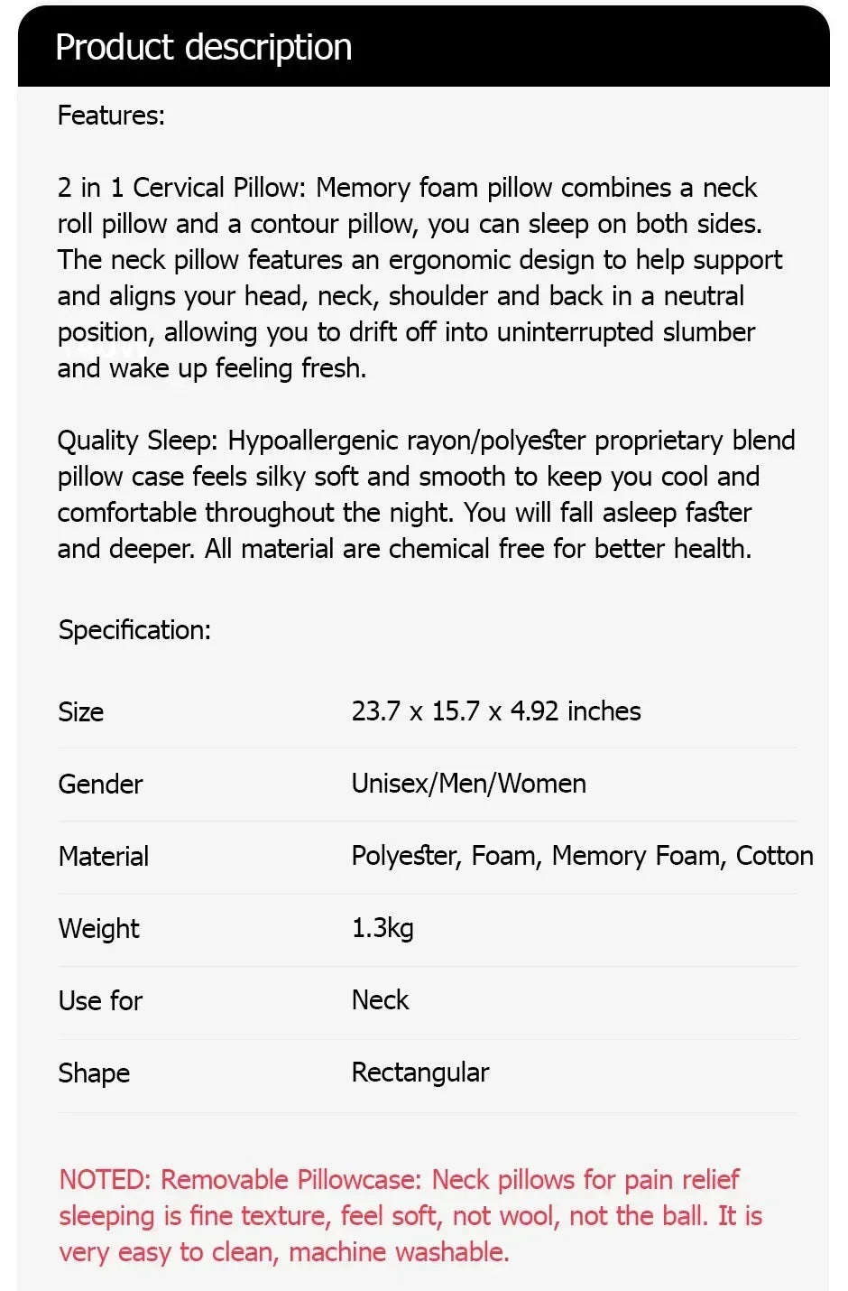 Stylique Glow™ Butterfly Cervical Memory Foam Pillow – Orthopedic Neck Relief & Deep Sleep Support