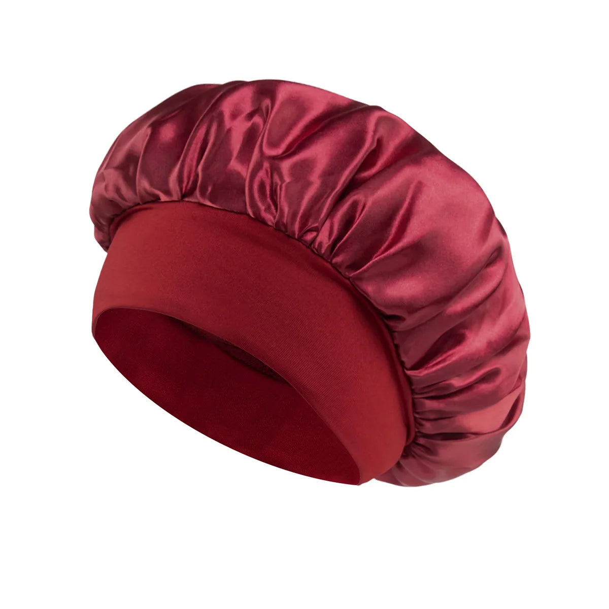 Stylique Glow™ Luxe Silk Sleep Bonnet – Satin Lined Hair Protection for Long & Curly Hair