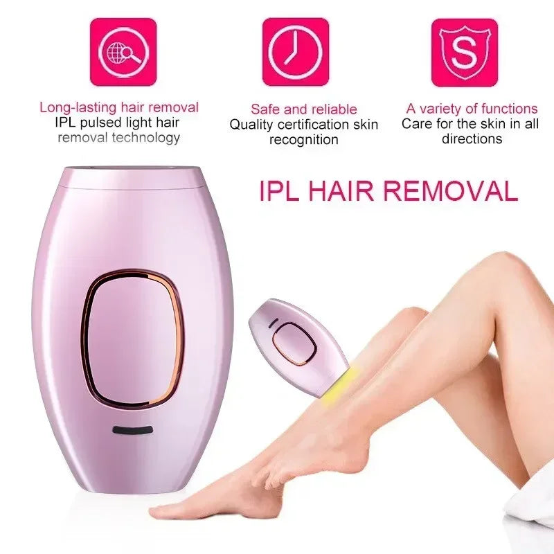 Stylique Glow™ Portable IPL Hair Removal Laser – 500,000 Flashes, Painless, Facial & Full Body Use