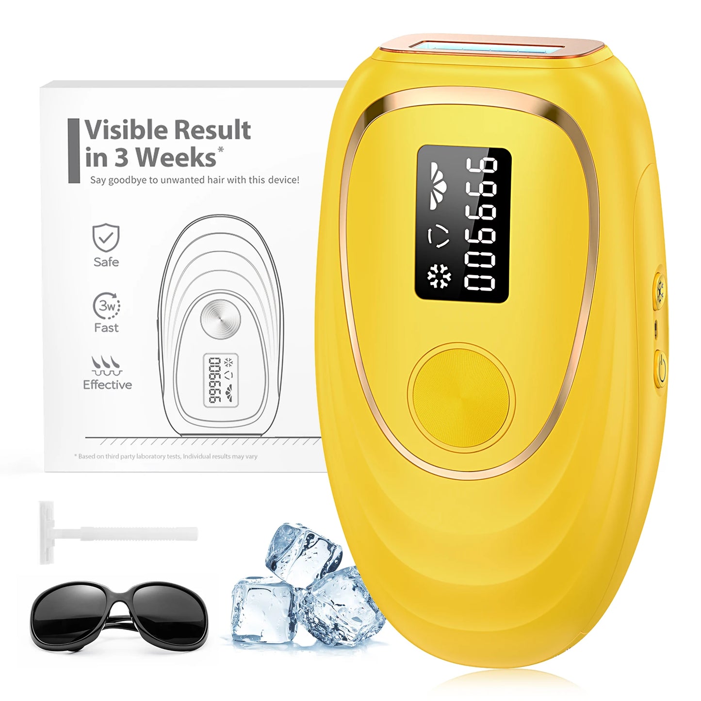 Stylique Glow IPL Laser Hair Removal – 990,000 Flashes for Smooth Skin