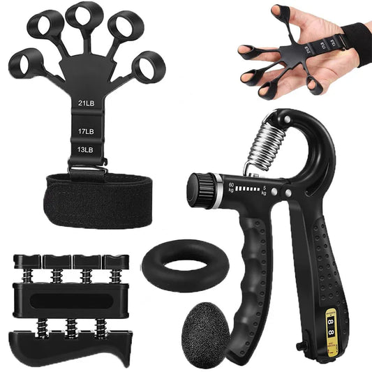 Stylique Glow Premium Grip Strength Trainer Kit – Finger Exerciser & Forearm Workout Ring for Muscle Building & Stress Relief