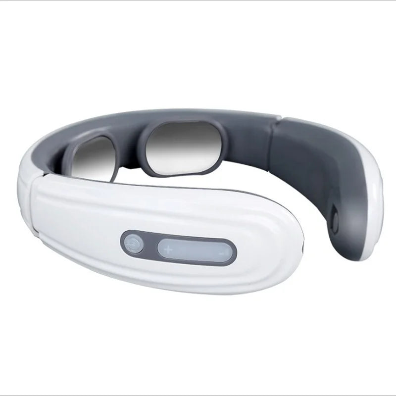 Stylique Glow™ Smart Pulse Neck Massager – Heated 4-Head TENS Cervical Therapy