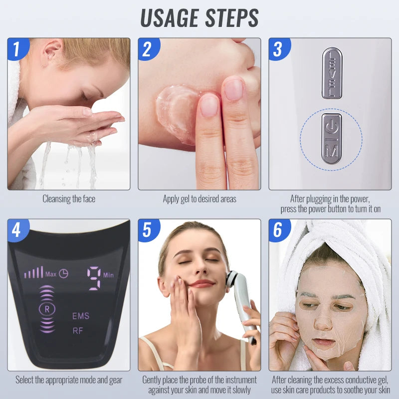 Stylique Glow™ 4-in-1 HIFU Ultrasonic EMS Facial Lifting & Anti-Wrinkle Beauty Tool