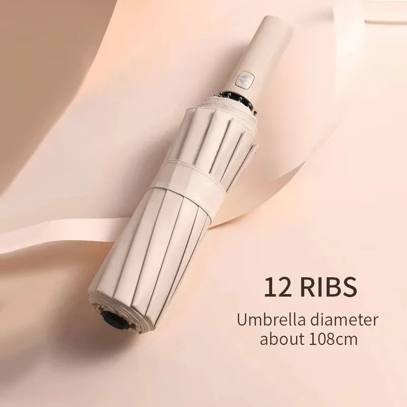 Stylique Glow Xiaomi 24-Bone Automatic UV Protection Umbrella – Large, Waterproof & Windproof
