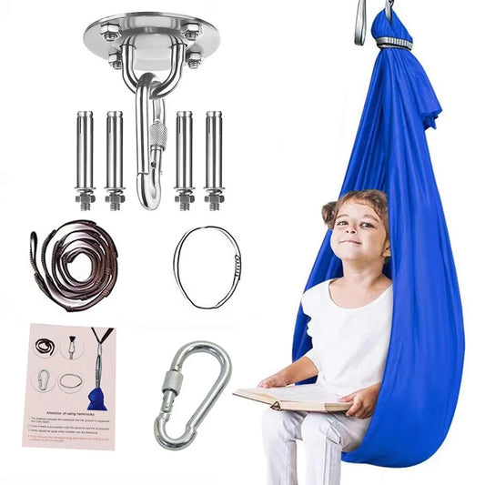 Stylique Glow™ Aerial Yoga Swing Hammock – 1.5x2.8M Premium Silk Set for Home & Studio Suspension Fitness