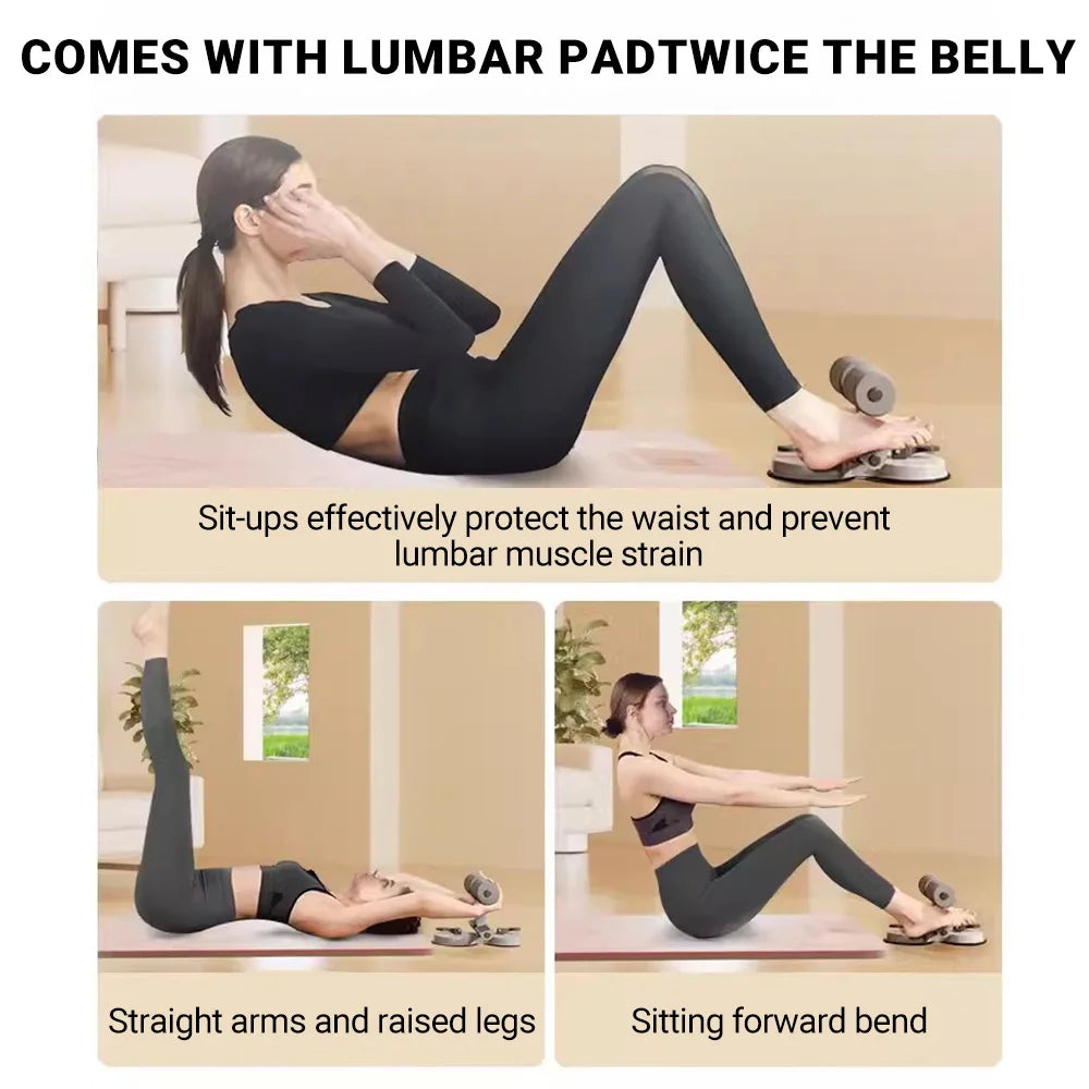 Stylique Glow™ Adjustable Sit-Up Bar – 3 Suction Cup Core Trainer for Home Ab & Strength Training