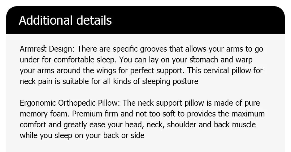 Stylique Glow™ Butterfly Cervical Memory Foam Pillow – Orthopedic Neck Relief & Deep Sleep Support