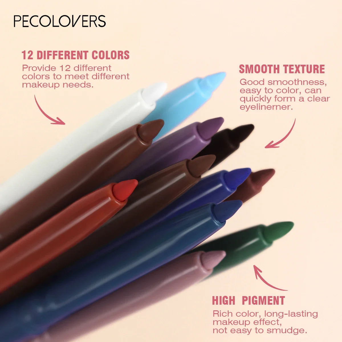 Stylique Glow™ Waterproof Long-Lasting Eyeliner Pencil – Smudge-Proof, Precise, & Gift-Ready
