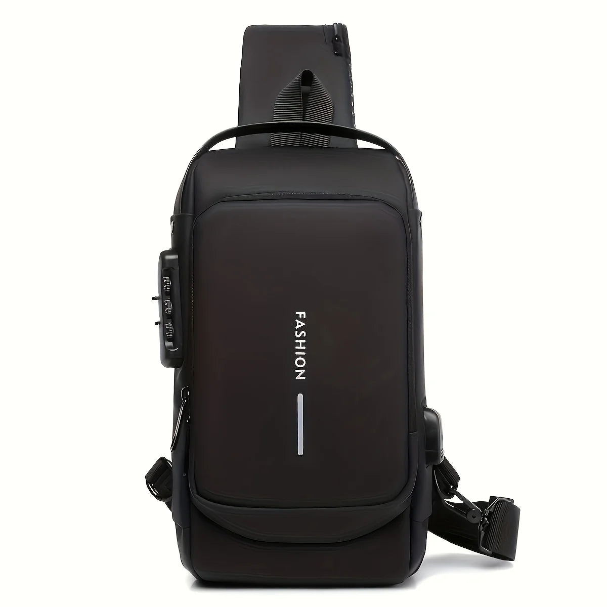 Stylique Glow™ Anti-Theft Urban Crossbody – Men's Oxford Chest Sling Bag for Commute & Casual Style
