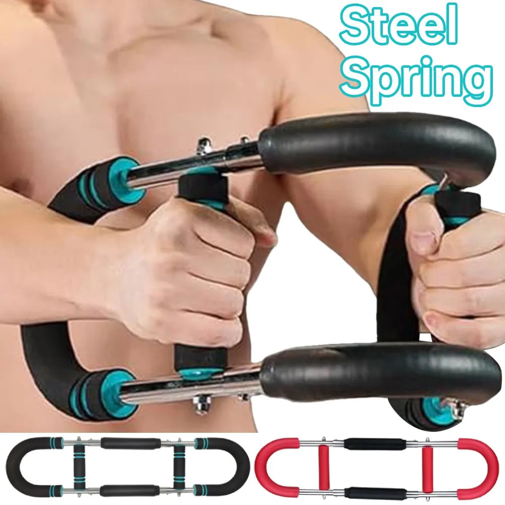 Stylique Glow™ Adjustable Arm Twister Bar – Premium Chest & Forearm Workout Equipment