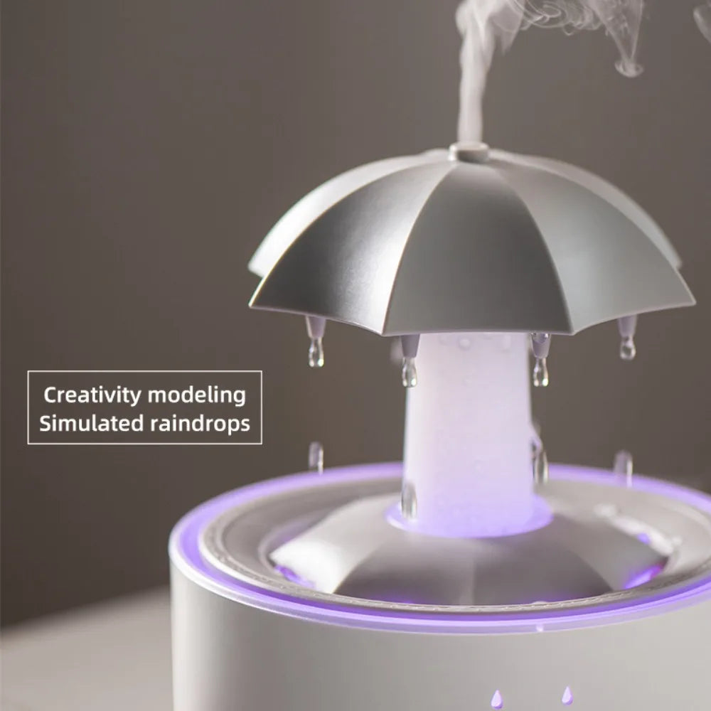 Stylique Glow Umbrella Water Drop Diffuser – Ultrasonic Humidifier with LED Lights & Essential Oil Aromatherapy