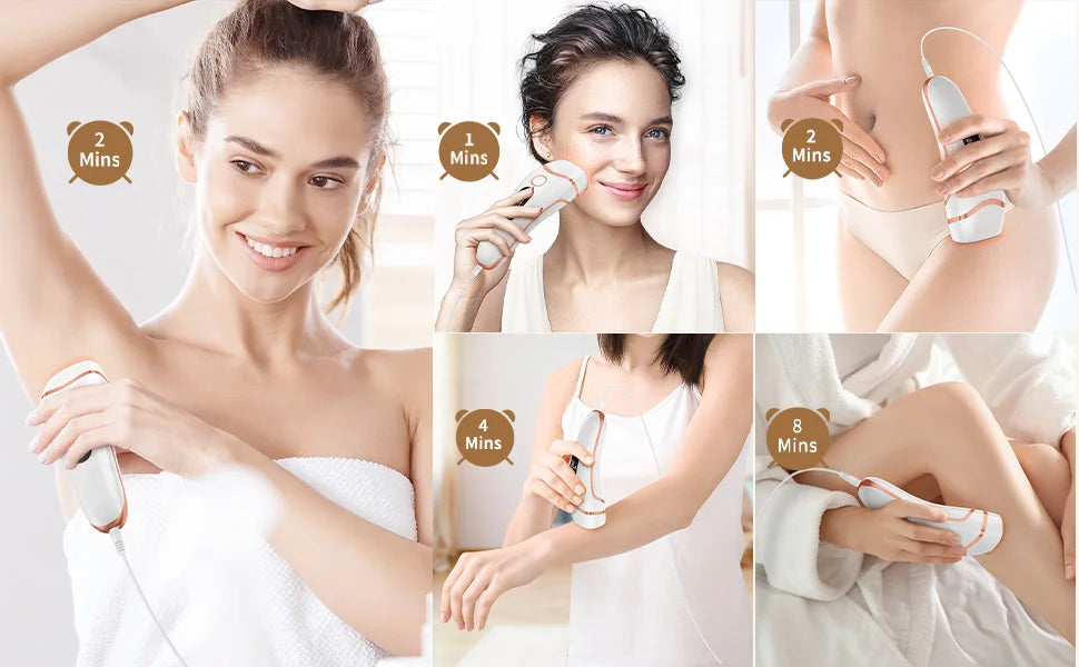 Stylique Glow™ 999,000 Flashes IPL Hair Removal Laser – Painless, Permanent Hair Reduction for Men & Women