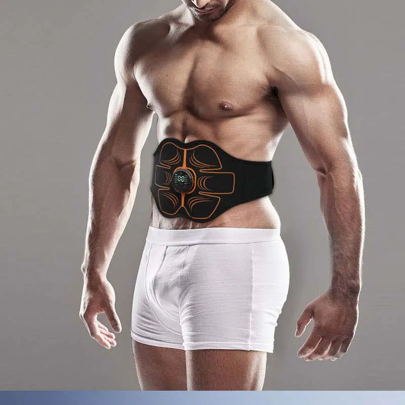 Stylique Glow™ EMS Ab Toner Belt – USB Rechargeable Smart Slimming & Muscle Stimulator for Home Fitness