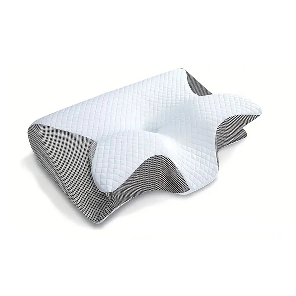 Stylique Glow™ 2-in-1 Orthopedic Memory Foam Pillow – Premium Contour Neck Support for Pain-Free Sleep
