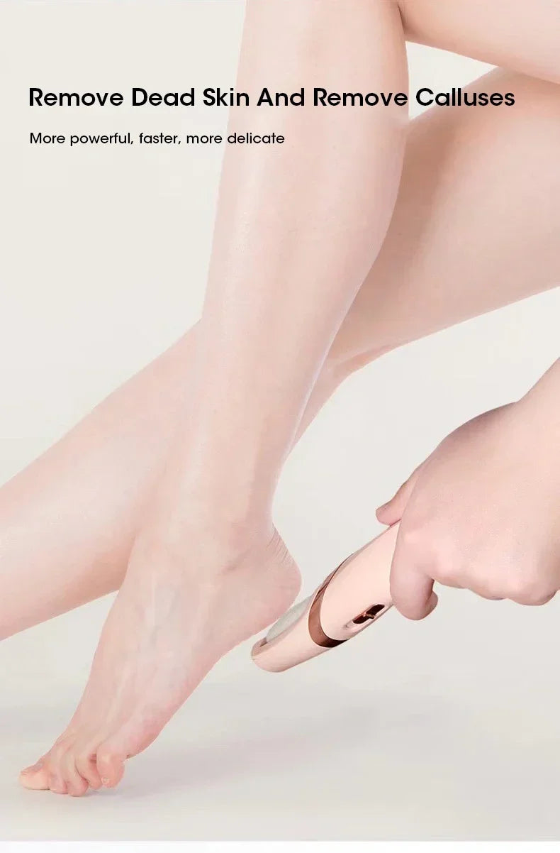 Stylique Glow™ Rechargeable Electric Foot Callus Remover – USB Pedicure Grinder for Smooth Feet
