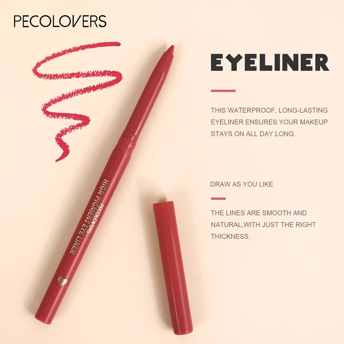 Stylique Glow™ Waterproof Long-Lasting Eyeliner Pencil – Smudge-Proof, Precise, & Gift-Ready