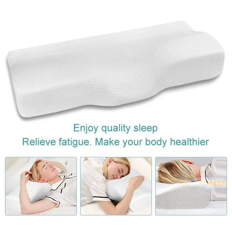 Stylique Glow™ Cervical Orthopedic Memory Foam Pillow – Neck Relief & Deep Sleep Support