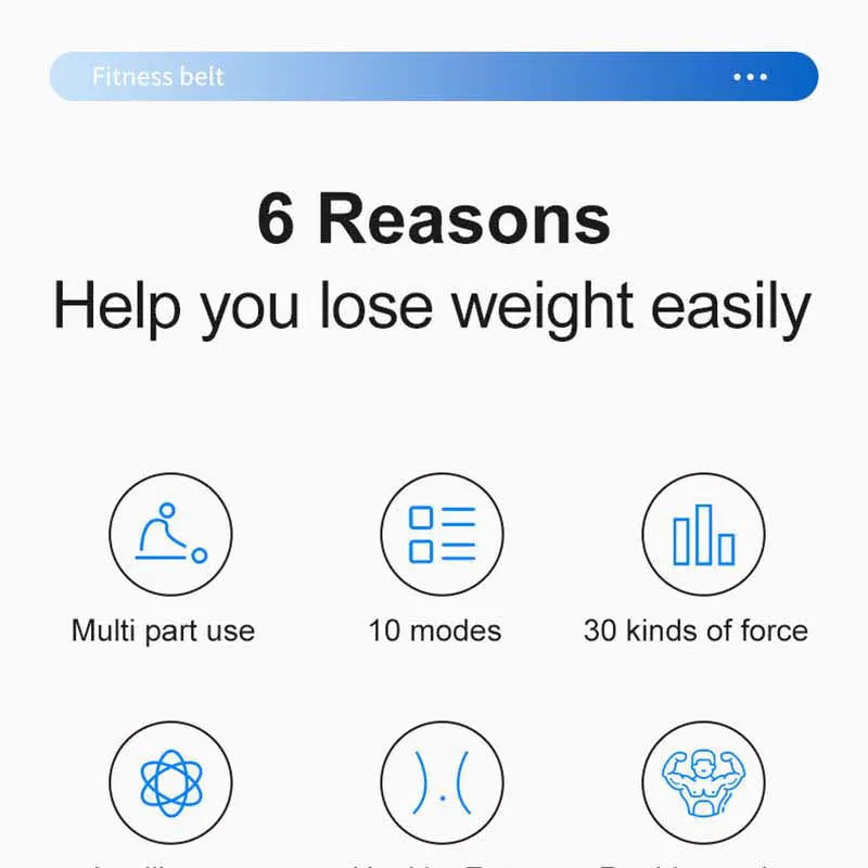 Stylique Glow™ EMS Ab Toner Belt – USB Rechargeable Smart Slimming & Muscle Stimulator for Home Fitness