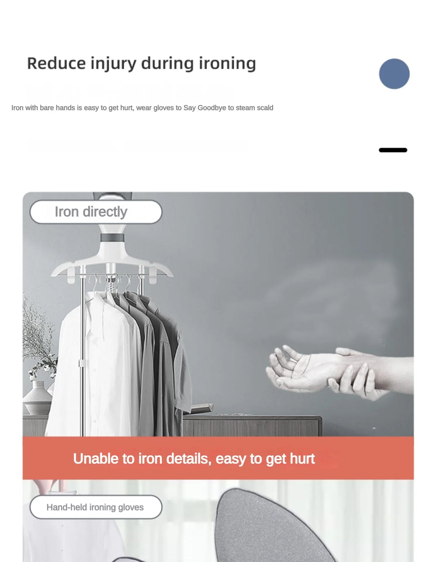 Stylique Glow Portable Handheld Ironing Mat & Heat Resistant Glove – Mini Ironing Board for Safe & Efficient Ironing