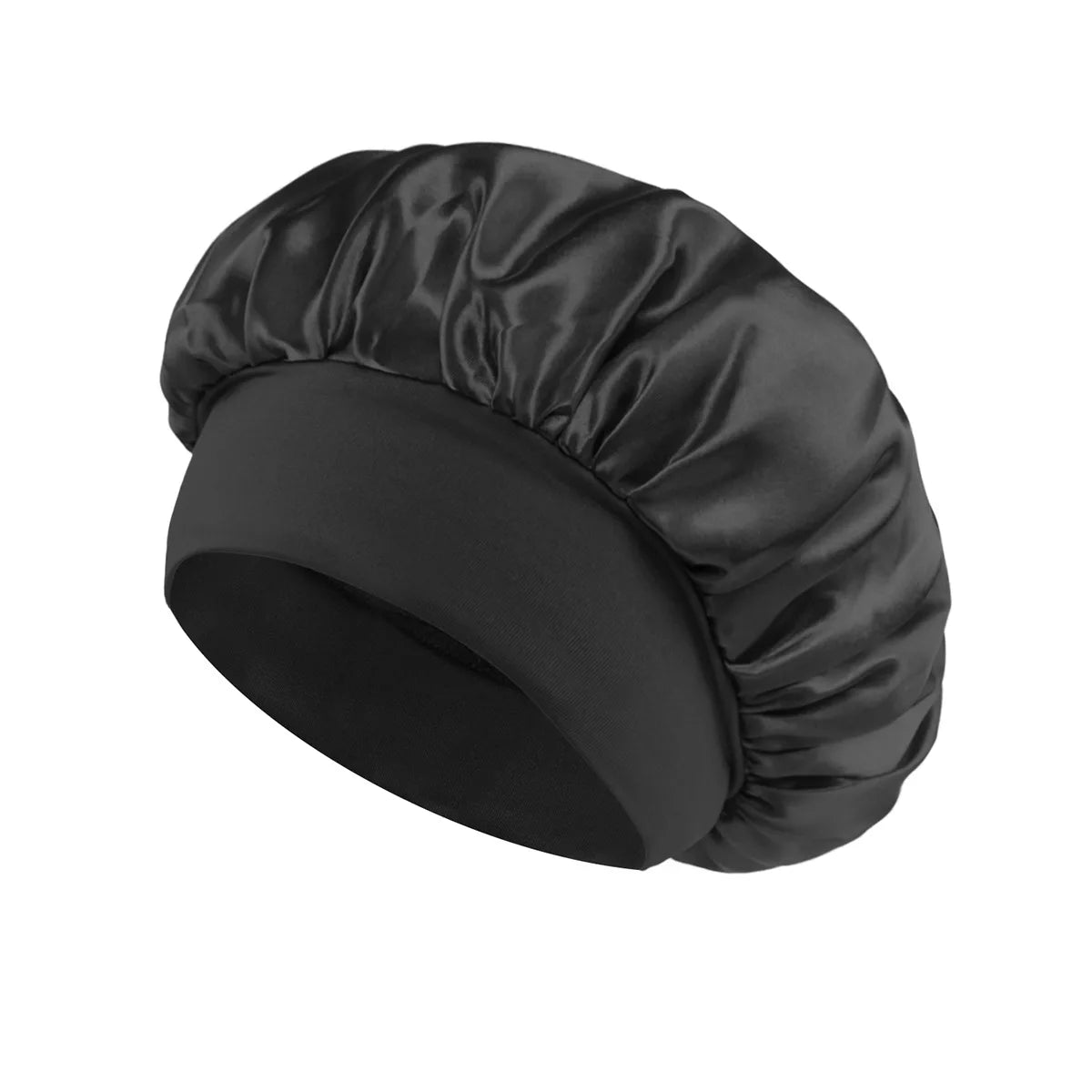 Stylique Glow™ Luxe Silk Sleep Bonnet – Satin Lined Hair Protection for Long & Curly Hair