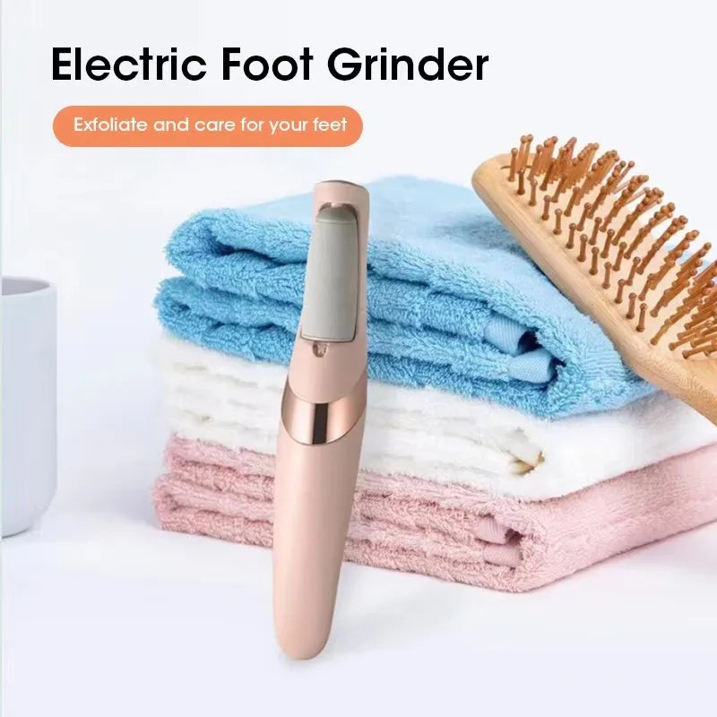 Stylique Glow™ Rechargeable Electric Foot Callus Remover – USB Pedicure Grinder for Smooth Feet