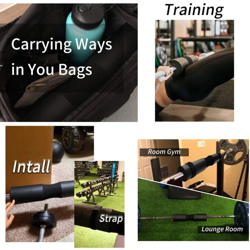 Stylique Glow™ LuxeGuard Barbell Pad – Foam Shoulder Support for Squats & Hip Thrusts