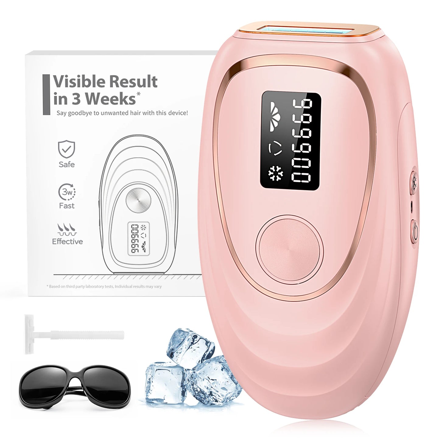 Stylique Glow IPL Laser Hair Removal – 990,000 Flashes for Smooth Skin