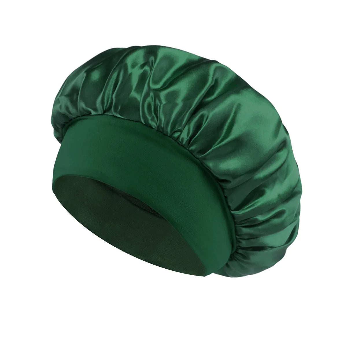 Stylique Glow™ Luxe Silk Sleep Bonnet – Satin Lined Hair Protection for Long & Curly Hair