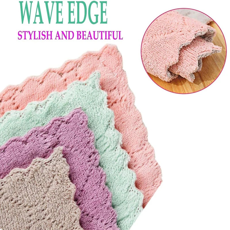 Ultra-Absorbent Microfiber Kitchen Towels – Non-Stick Oil Cleaning Cloths by Stylique Glow