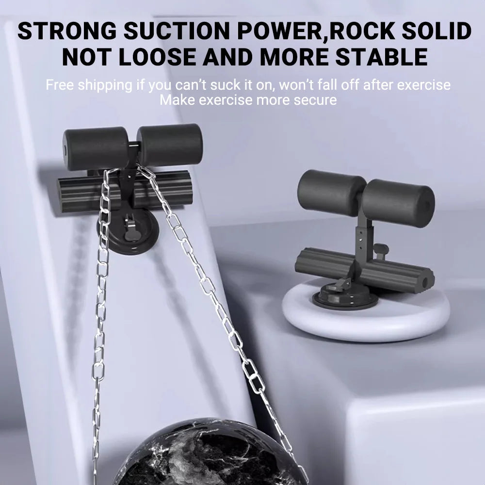 Stylique Glow™ Adjustable Sit-Up Bar – 3 Suction Cup Core Trainer for Home Ab & Strength Training