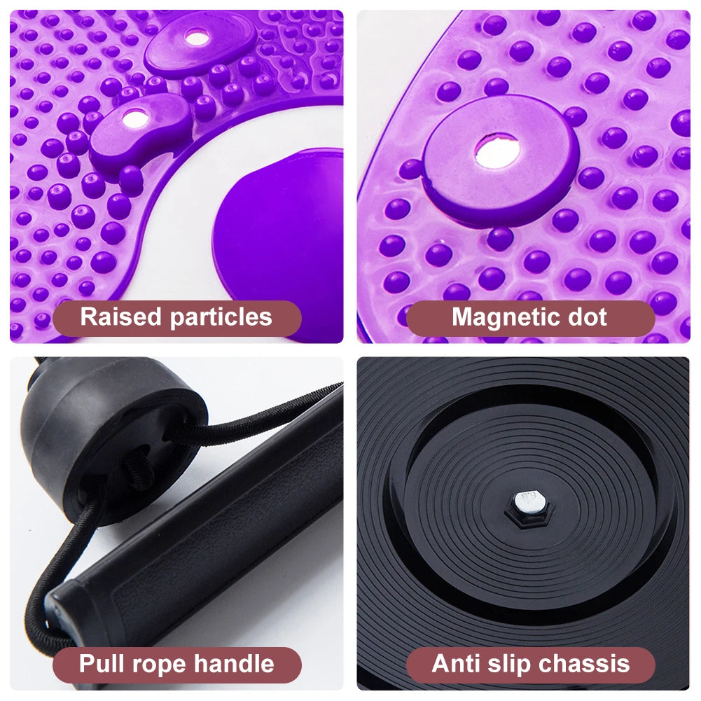 Stylique Glow™ Magnetic Waist Twisting Disc – Slimming Core & Balance Trainer for Home Workouts