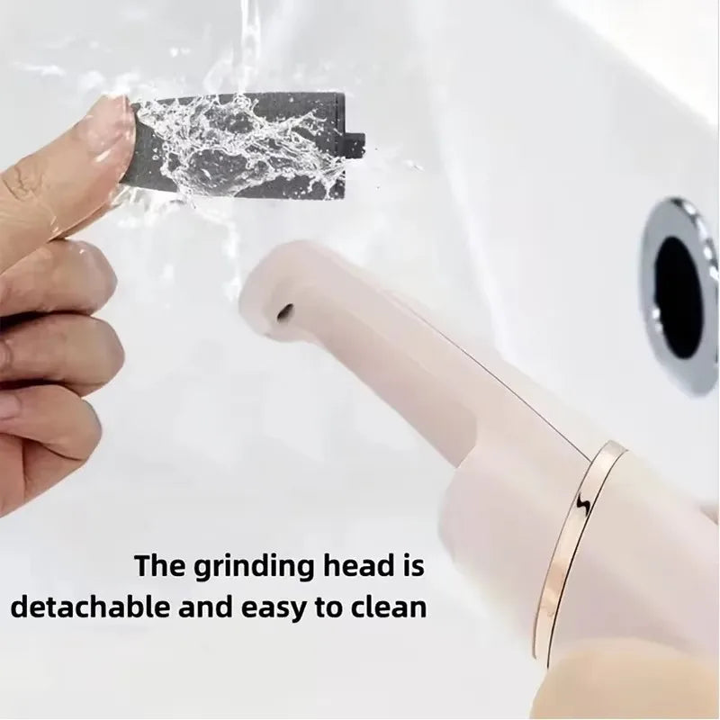 Stylique Glow™ Rechargeable Electric Foot Callus Remover – USB Pedicure Grinder for Smooth Feet